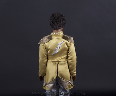Jackson 5 doll yellow jacket backside close up