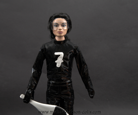 Michael Jackson doll Scream black outfit 