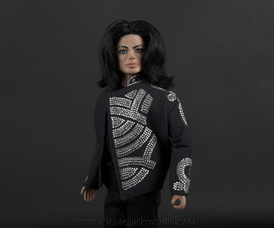 Michael Jackson doll This is It asymetric jacket