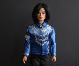 Michael Jackson doll blue blouse