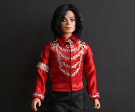 Michael Jackson doll red blouse