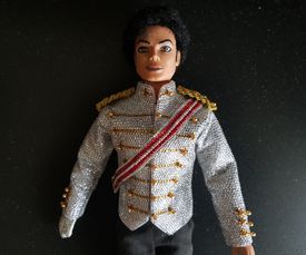 Michael Jackson doll white crystal jacket