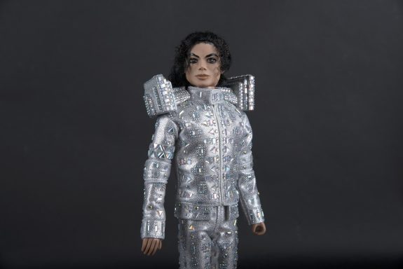 Michael Jackson Dolls This is It silver crystal suit