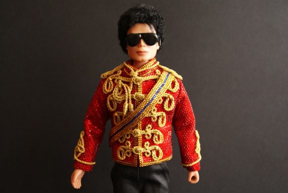 Michael Jackson Dolls red crystal jacket